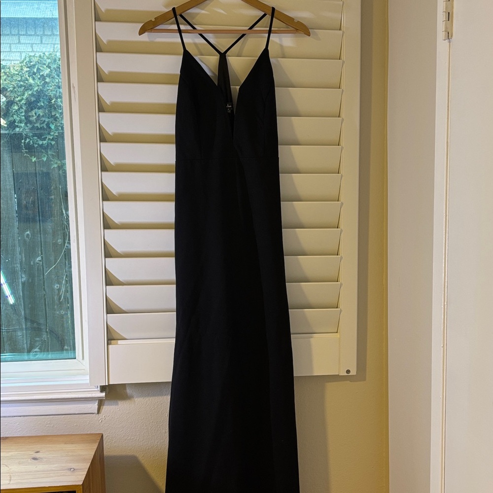 Lulu's Black Mermaid Gown Size M
